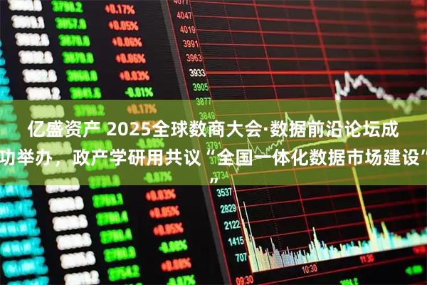 亿盛资产 2025全球数商大会·数据前沿论坛成功举办，政产学研用共议“全国一体化数据市场建设”