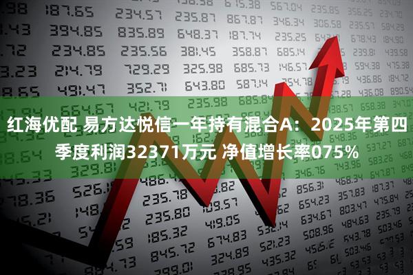 红海优配 易方达悦信一年持有混合A：2025年第四季度利润32371万元 净值增长率075%